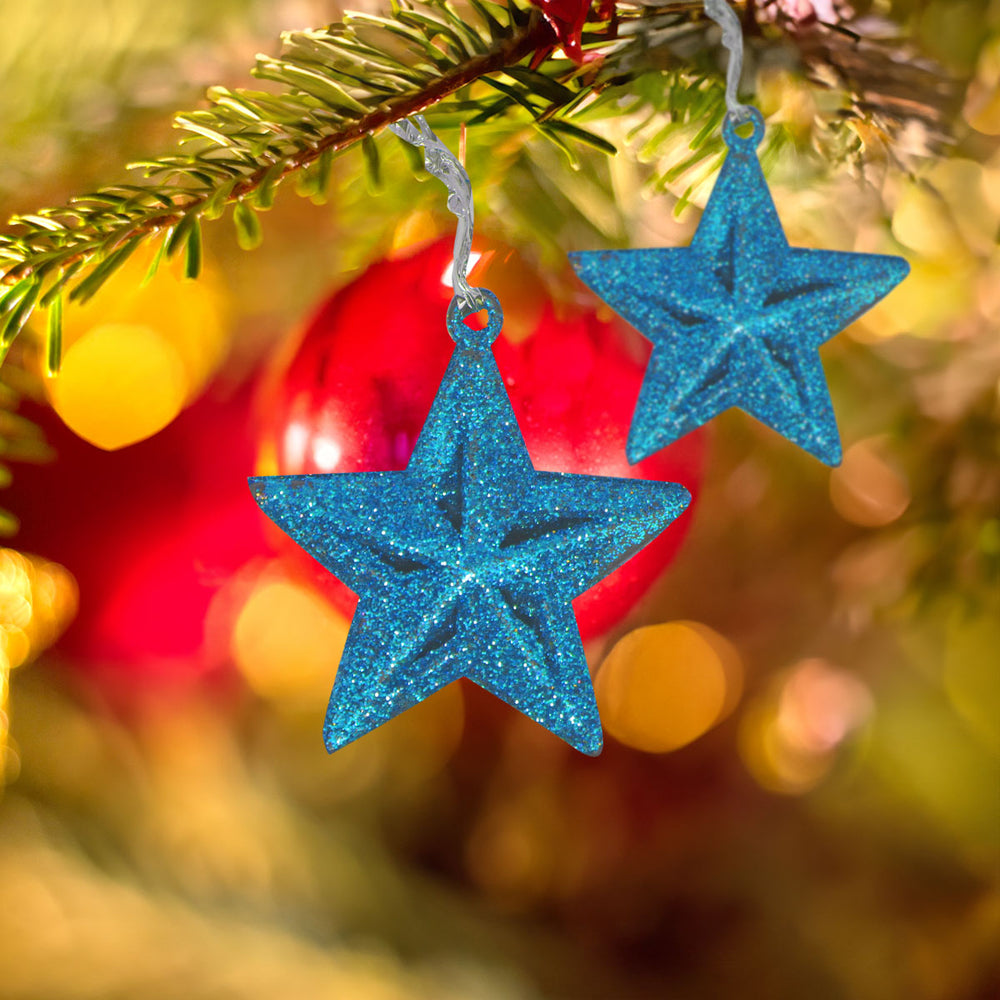 Mini Estrellas Navideñas color Azul