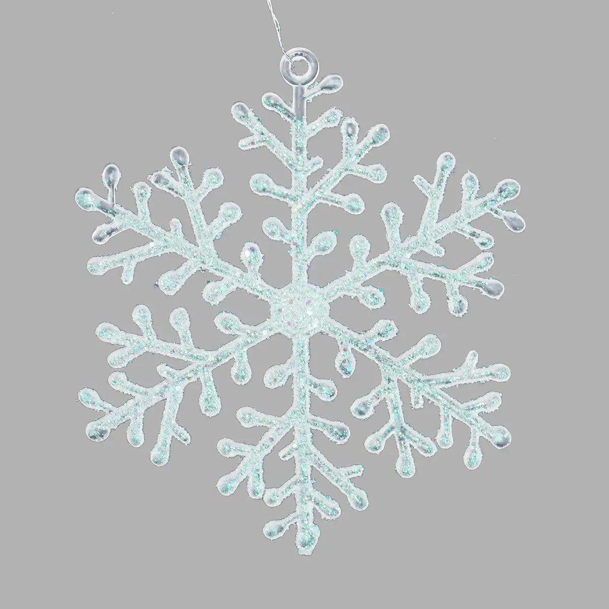 Ornamento de Copo de Nieve color Blanco