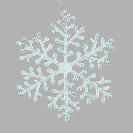 Ornamento de Copo de Nieve color Blanco