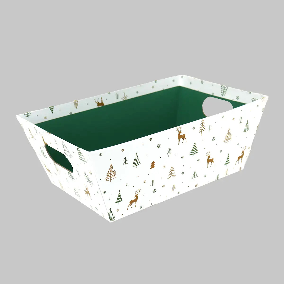 Caja Rectangular con Diseño Navideño