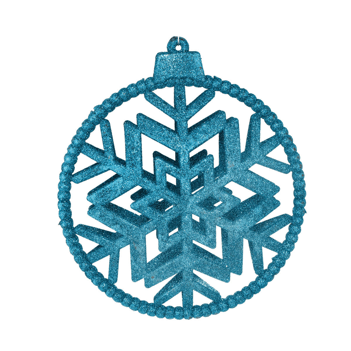 Copos de Nieve Decorativo con Diamantina color Azul