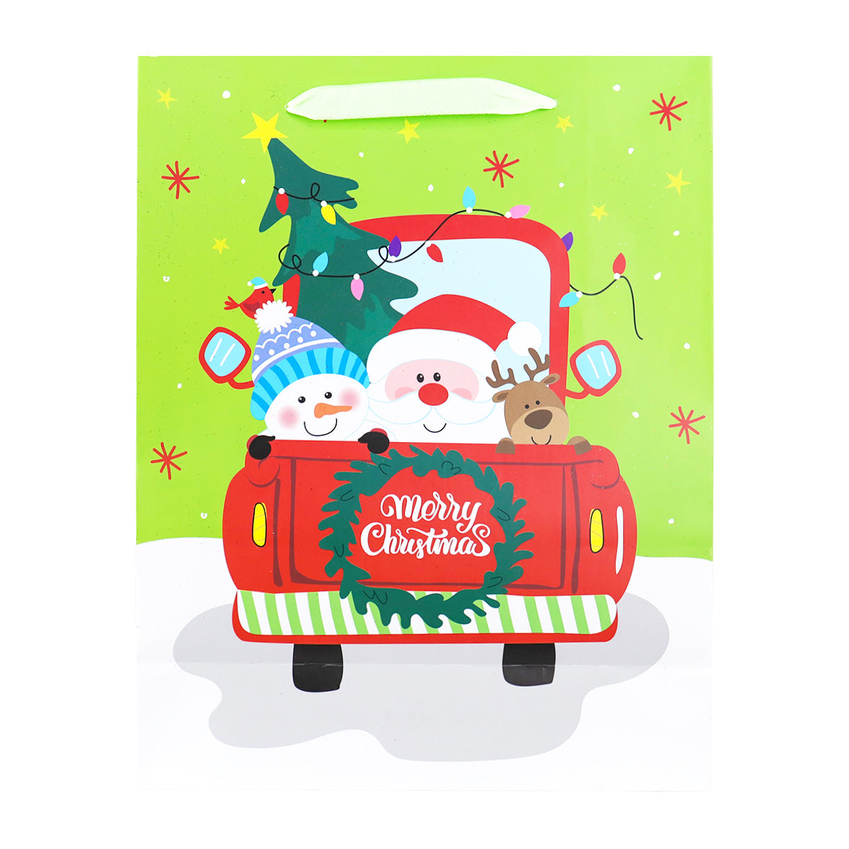 Bolsa de Regalo Navideña, Color Verde