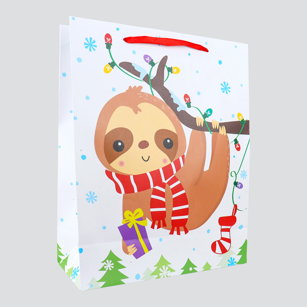 Bolsa de Regalo Navideña, Oso Perezoso