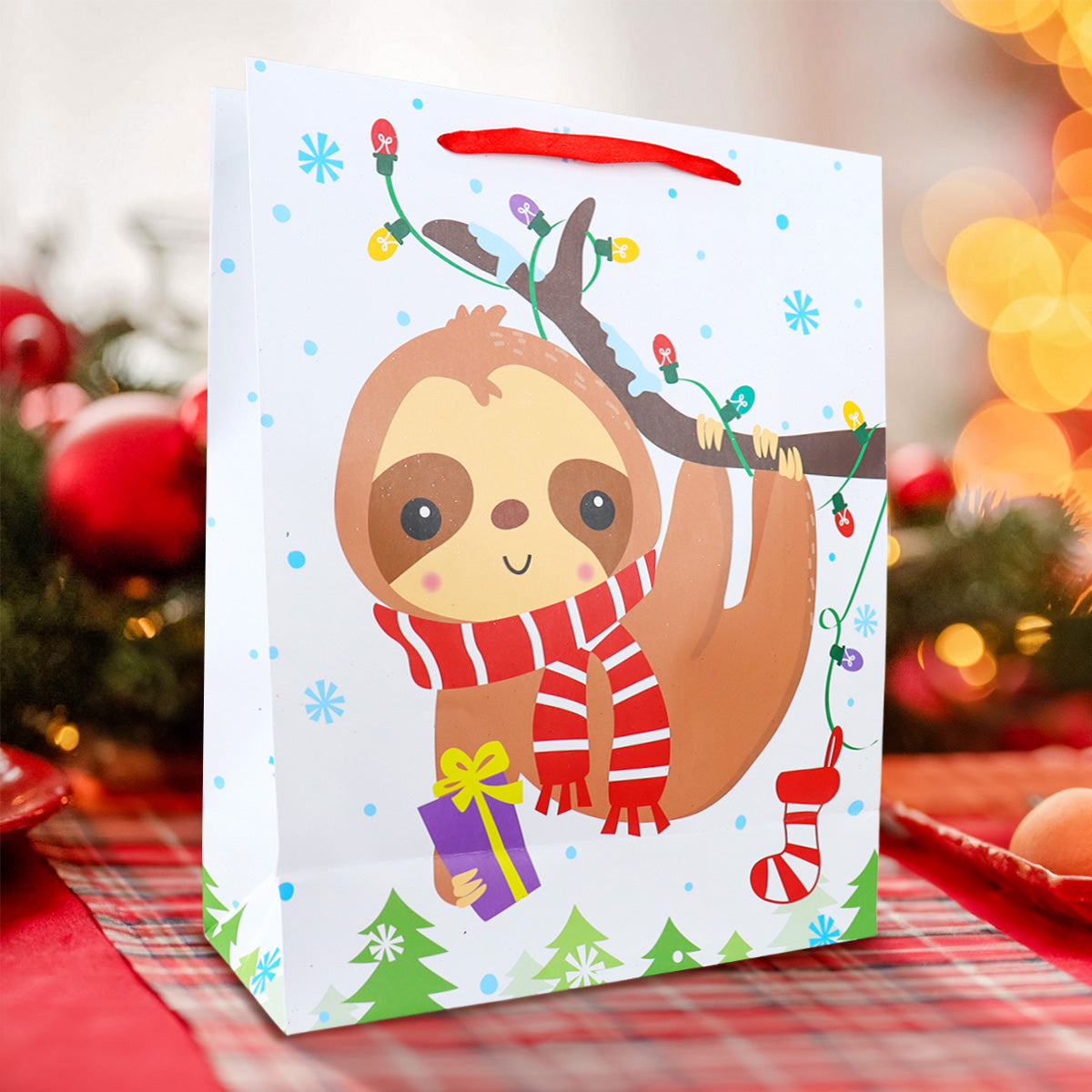 Bolsa de Regalo Navideña, Oso Perezoso