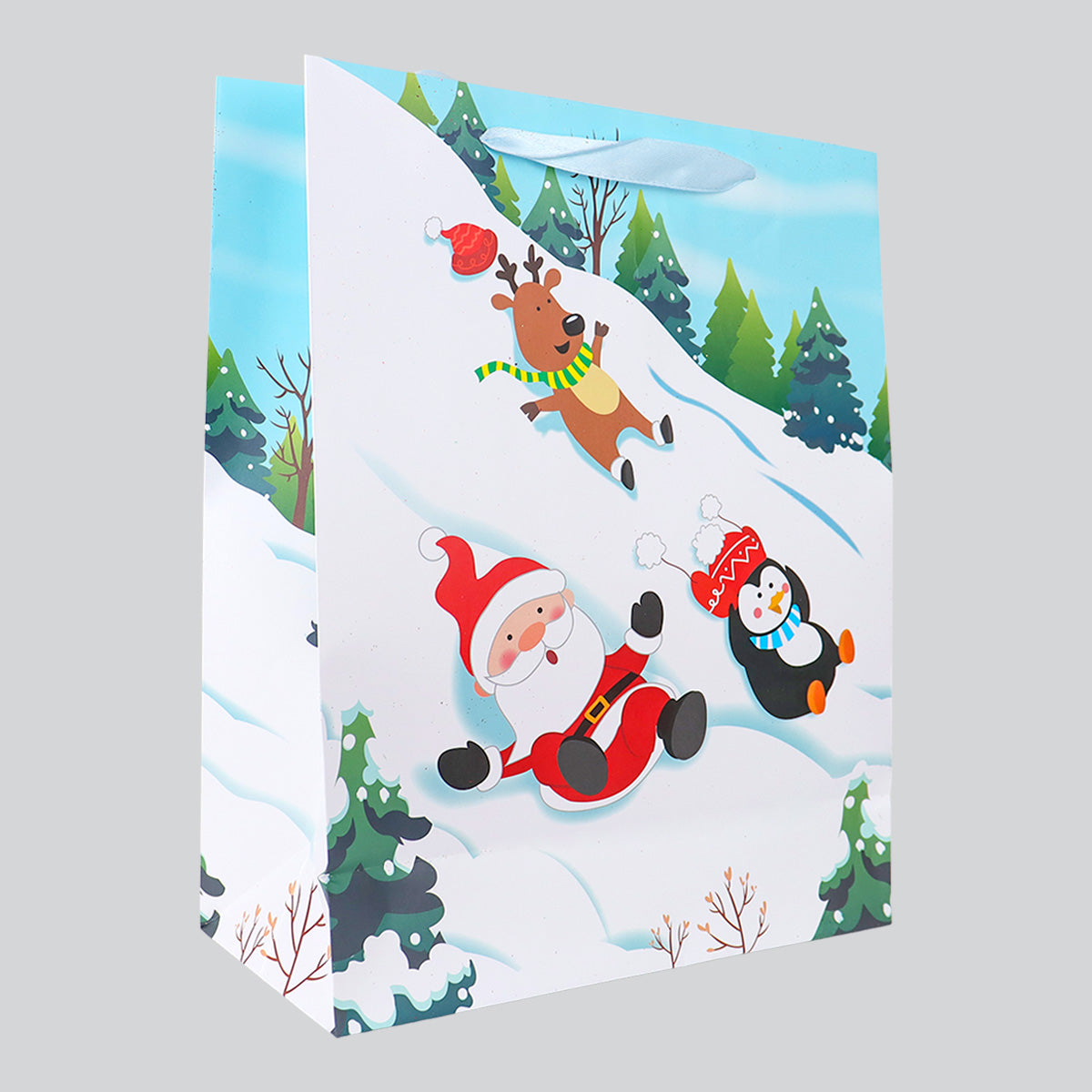 Bolsa de Regalo Navideña, Diseño Nieve