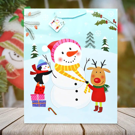 Bolsa Jumbo de Regalo con Decoración Navideña