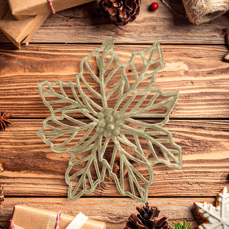 Nochebuena Jumbo Decorativa color Oro