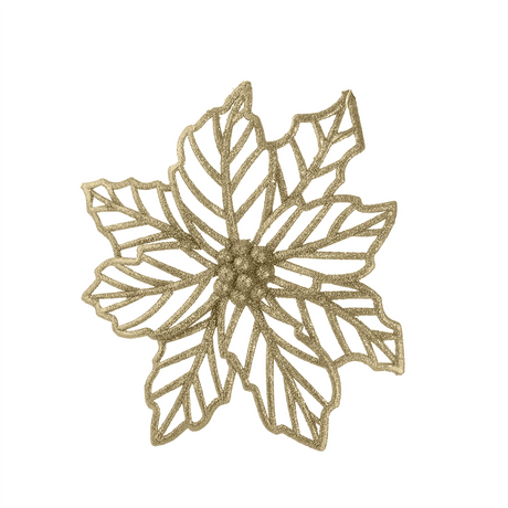 Nochebuena Jumbo Decorativa color Oro