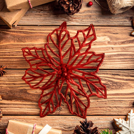 Nochebuena Jumbo Decorativa color Rojo