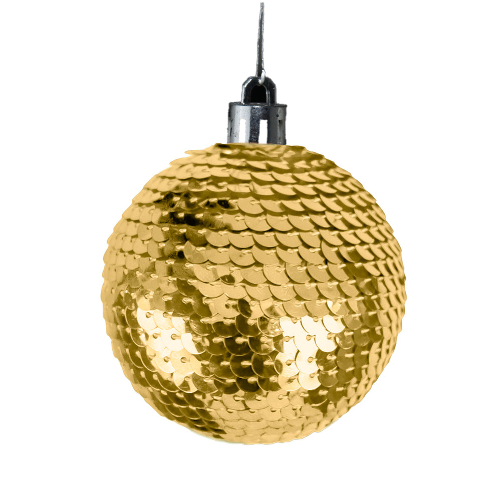 Esfera de Lentejuelas, Color Dorado