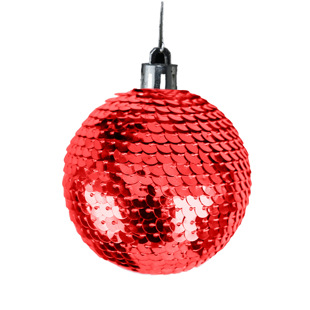 Esfera de Lentejuelas, Color Rojo