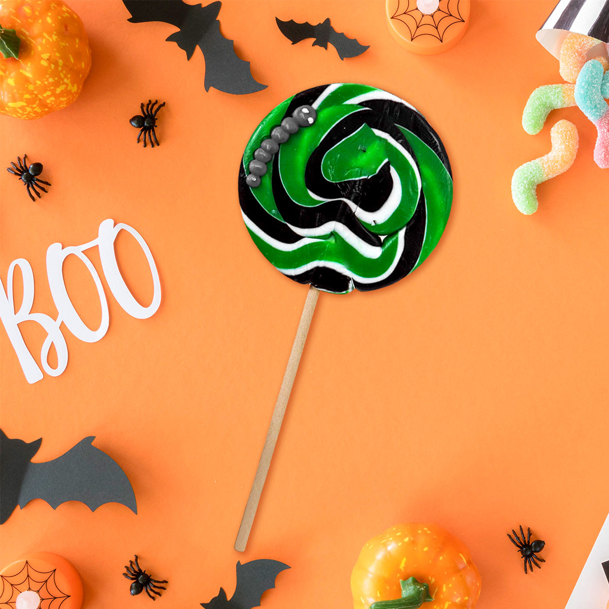 Paleta de Caramelo con Figura en Forma de Araña 80gr