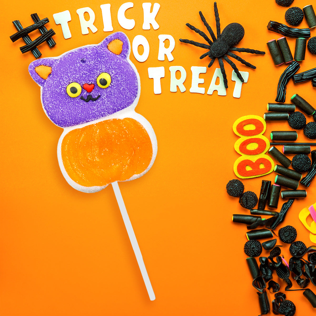 Gato, Paleta de Malvaviscos, Halloween, Amos