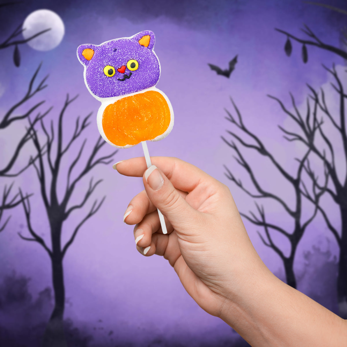 Gato, Paleta de Malvaviscos, Halloween, Amos