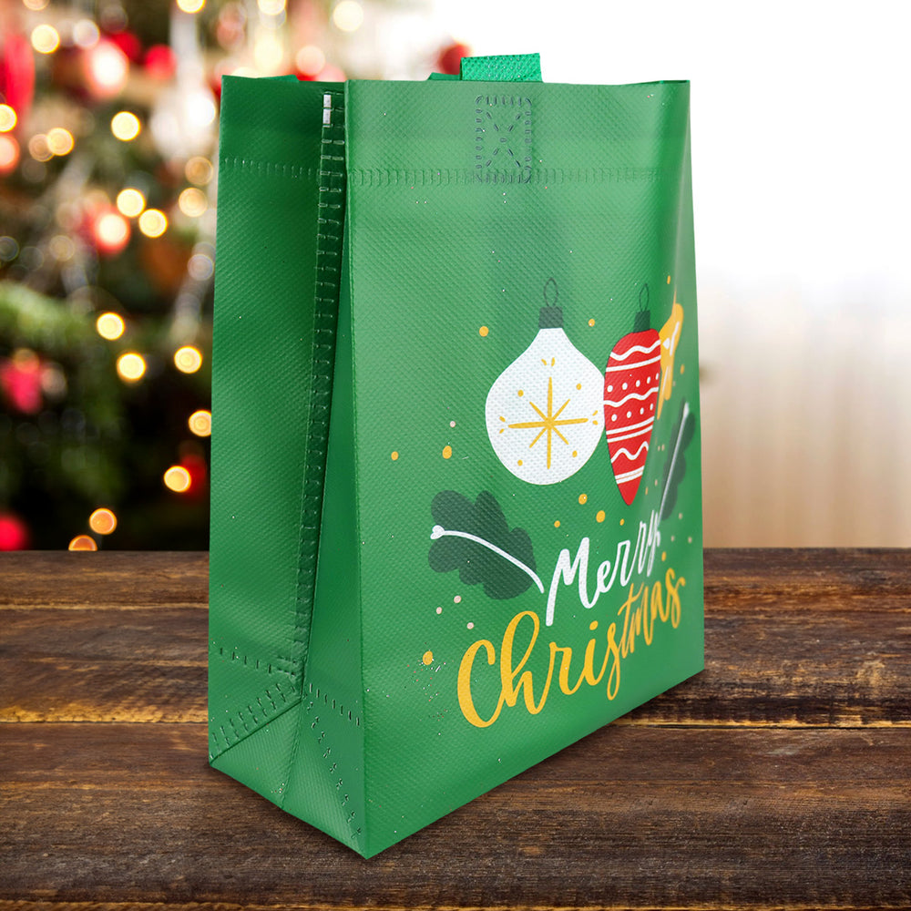 Bolsa Ecológica Navideña, Color Verde