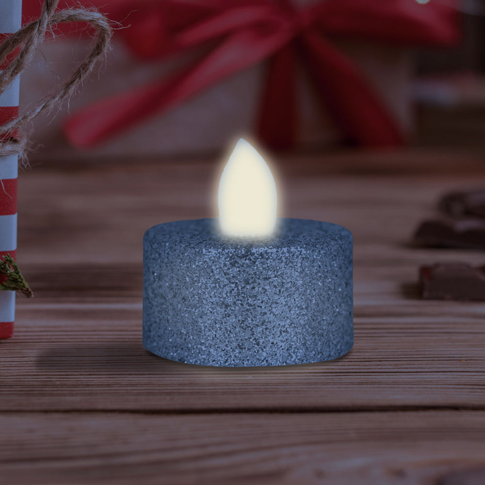 Velas LED, 2 pzas, Color Plata