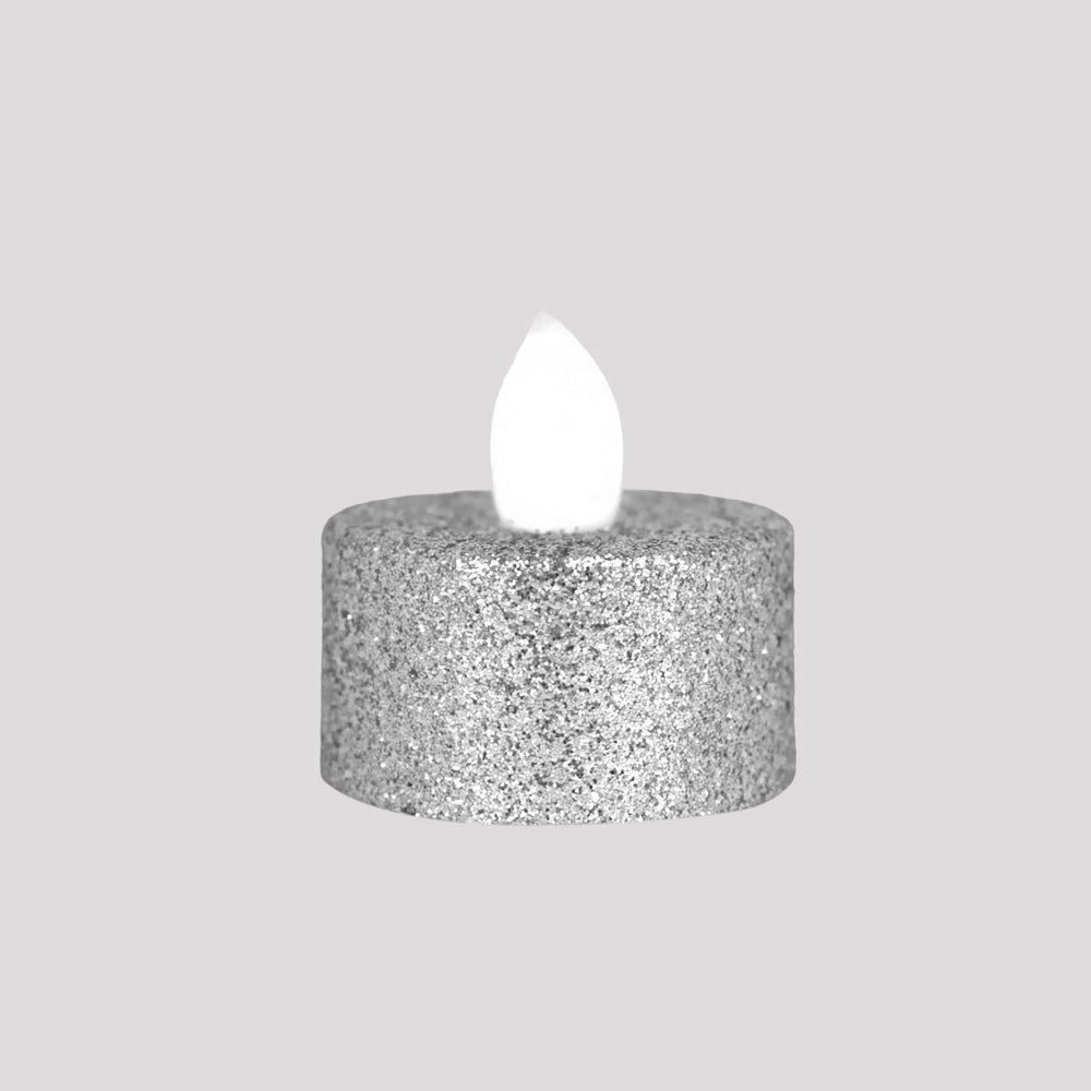 Velas LED, 2 pzas, Color Plata