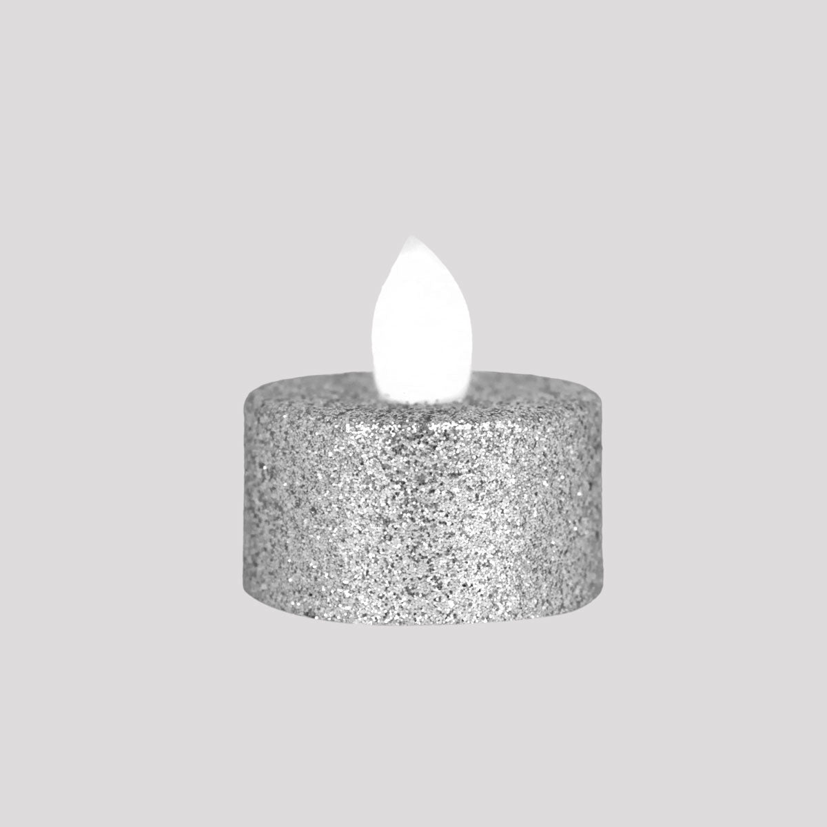 Velas LED, 2 pzas, Color Plata
