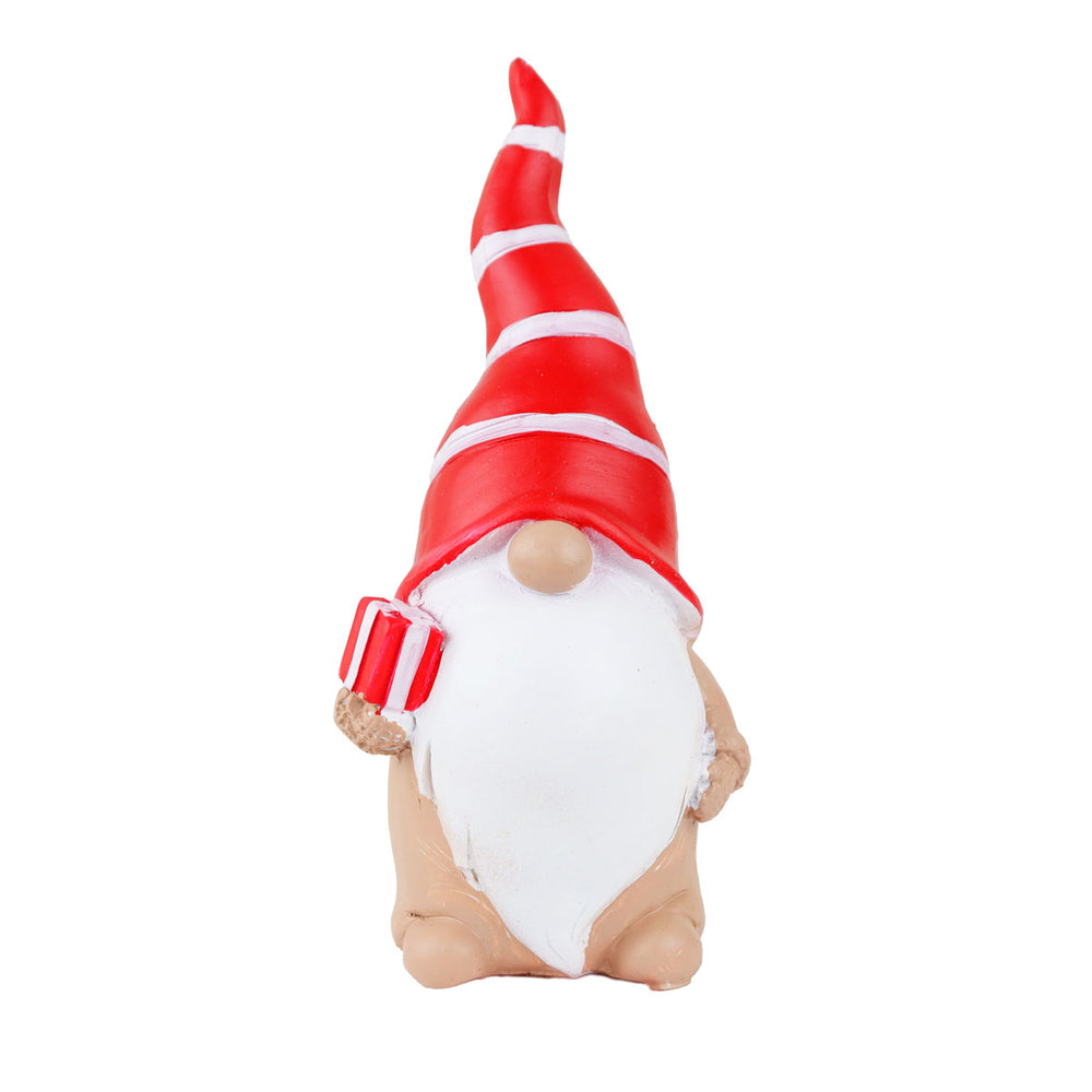 Gnomo con Regalo, Figura de Cerámica