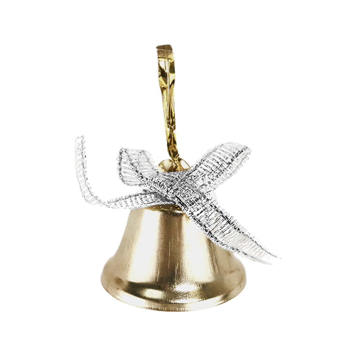 Ornamento Campanas, Color Bronce, 5 pzas