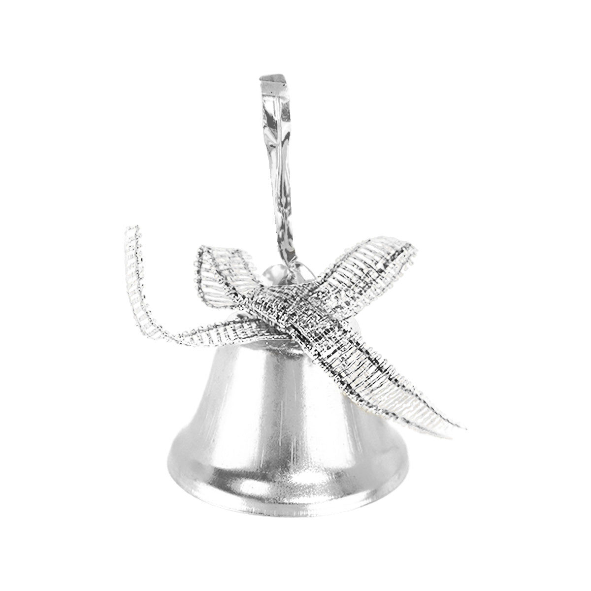 Campanas, Ornamento Navideño, Color Plata, 5 pzas