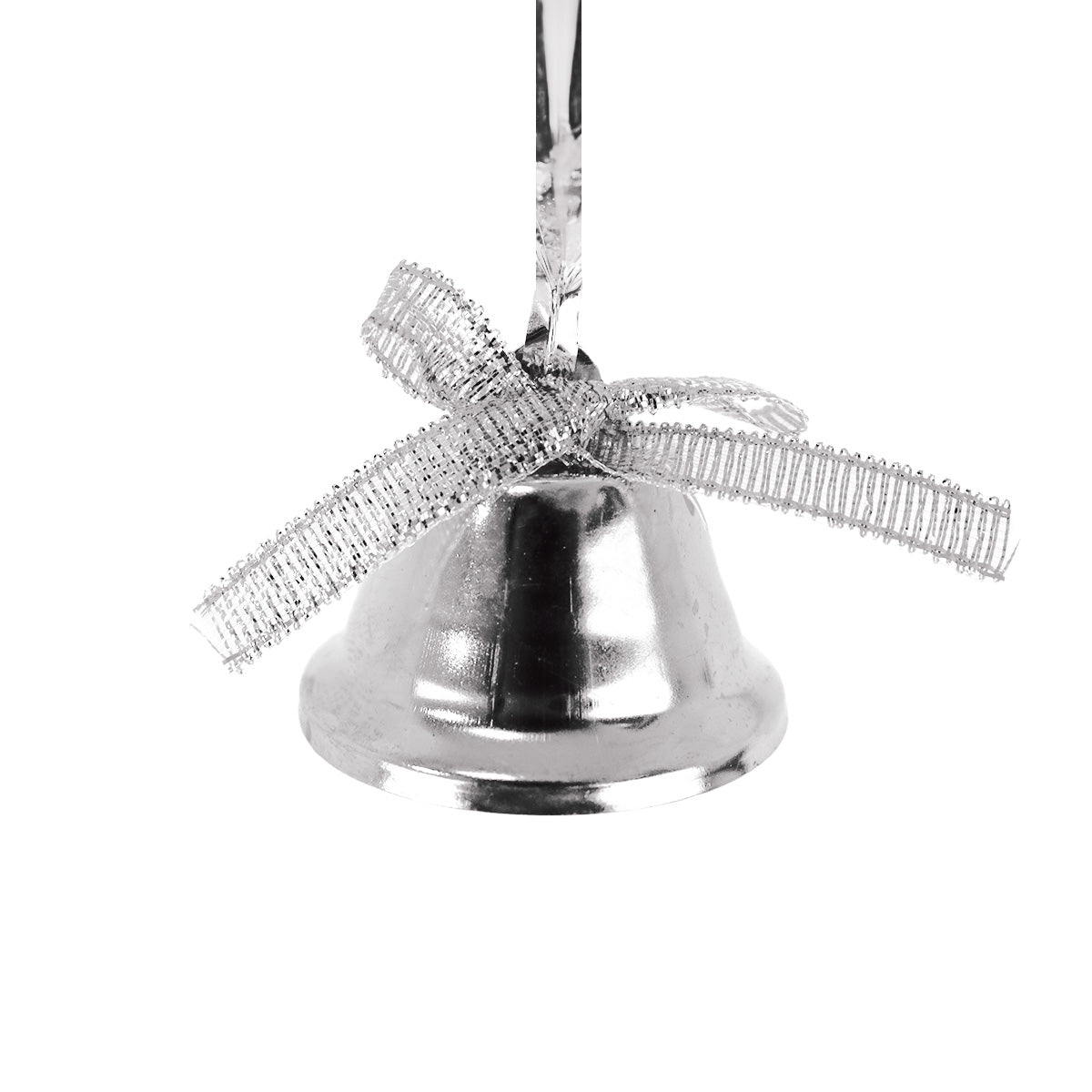 Ornamento Mini Campanas, Color Plata, 5 pzas