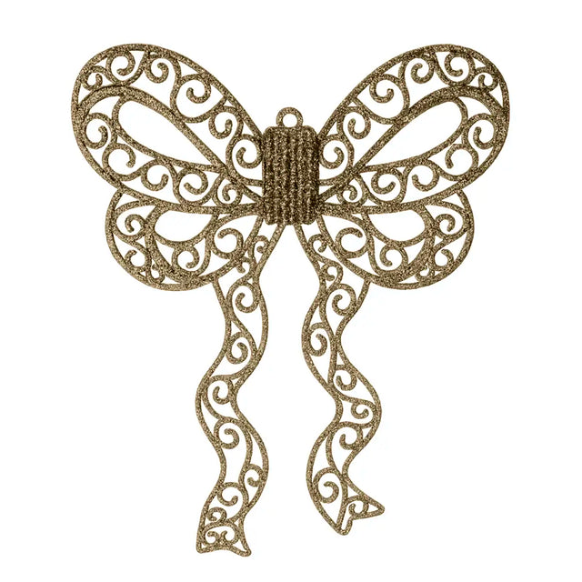 Moño Navideño con Diamantina