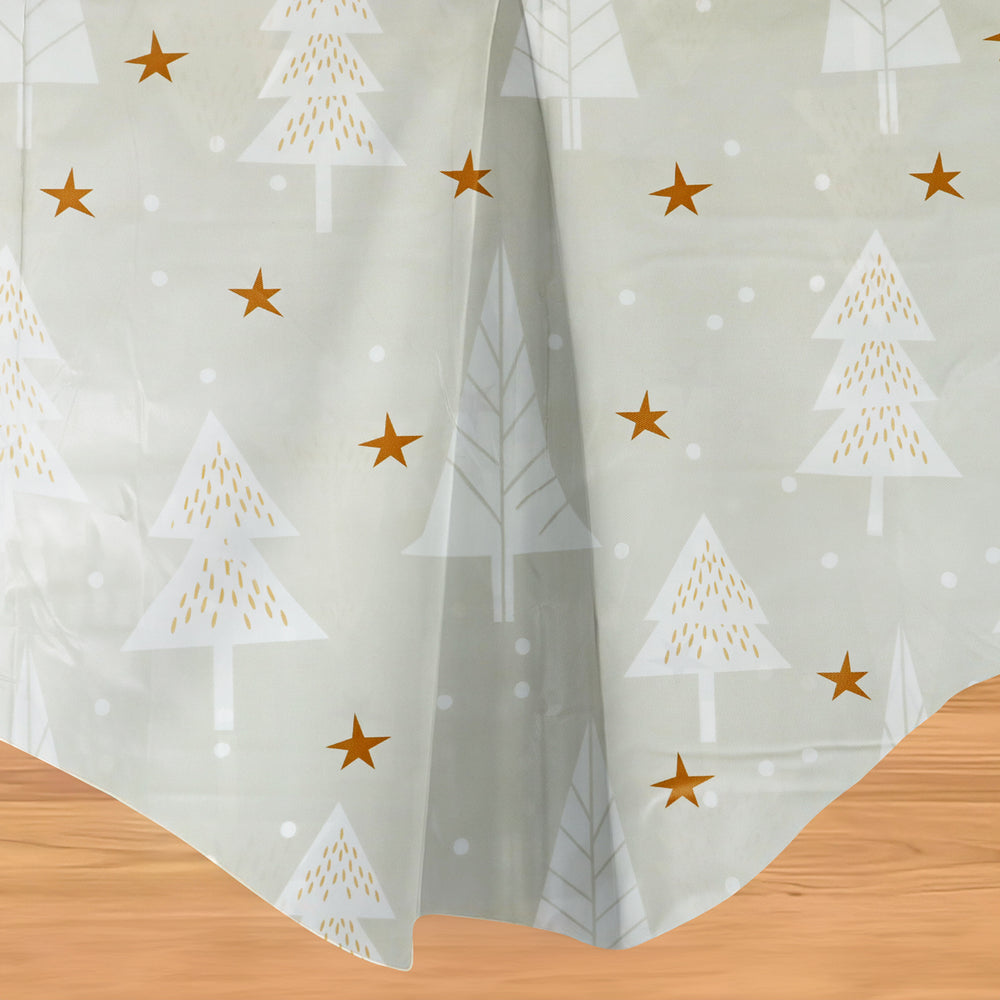 Mantel con Diseño de Árboles Navideños