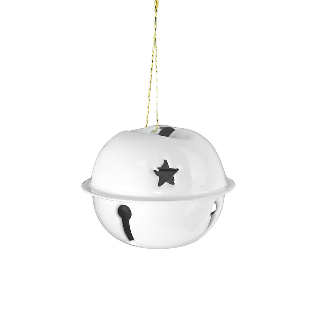 Cascabeles Navideños, 6 pzas, Color Blanco