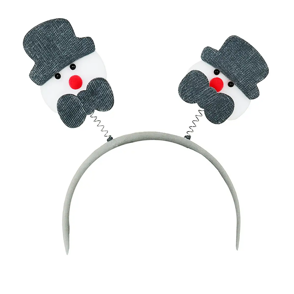 Diadema Navideña con Decoración de Muñeco de Nieve