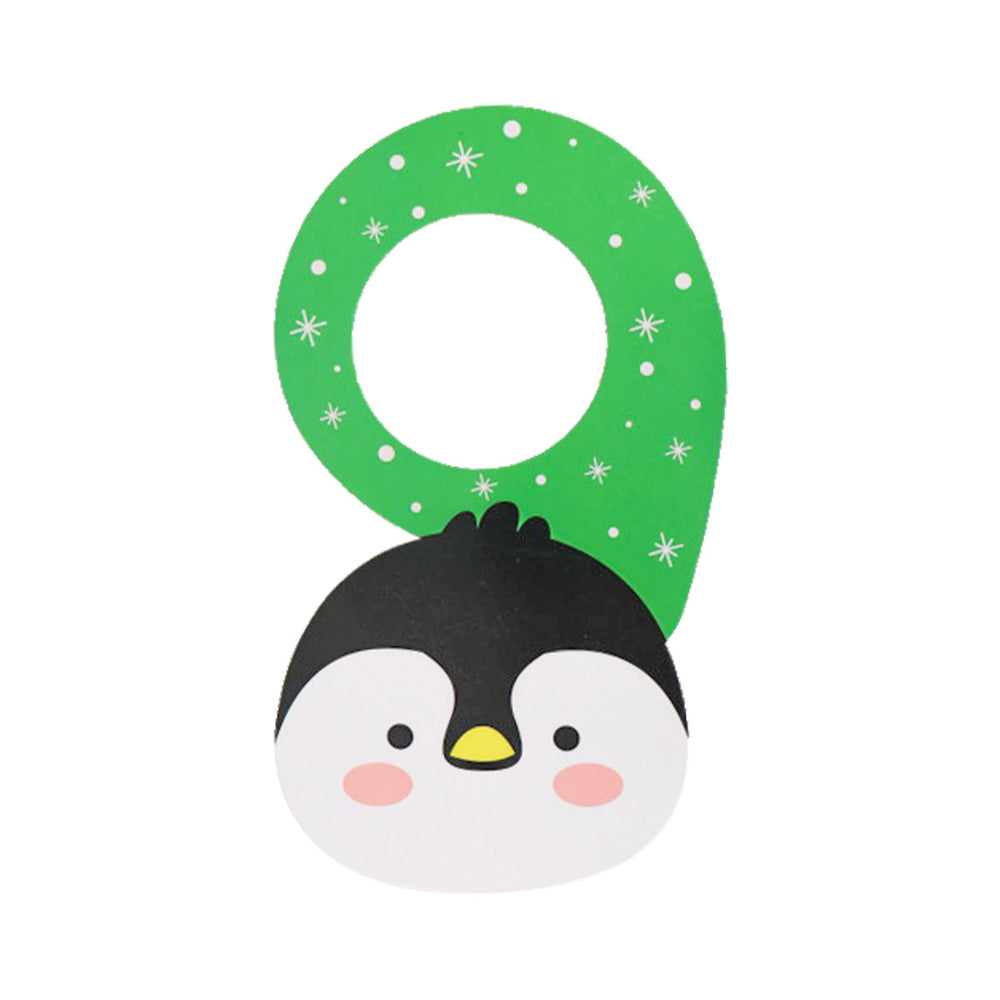 Pingüino, Adorno para Manija de Puerta Navideño