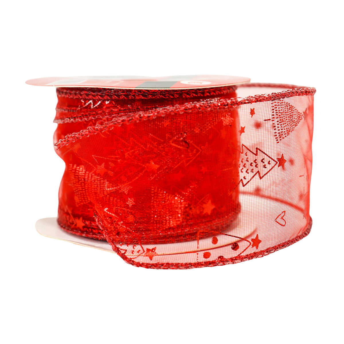 Listón Navideño Pattern Ribbon color Rojo