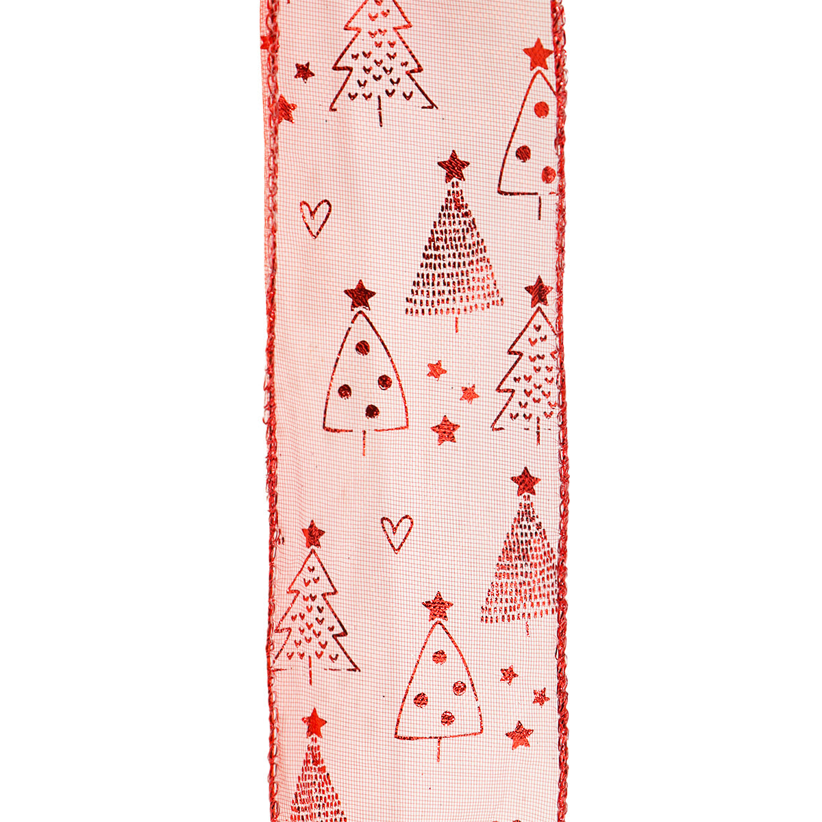 Listón Navideño Pattern Ribbon color Rojo