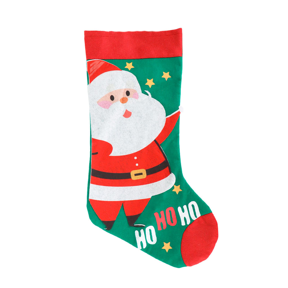 Bota Navideña, Santa Claus, Color Verde