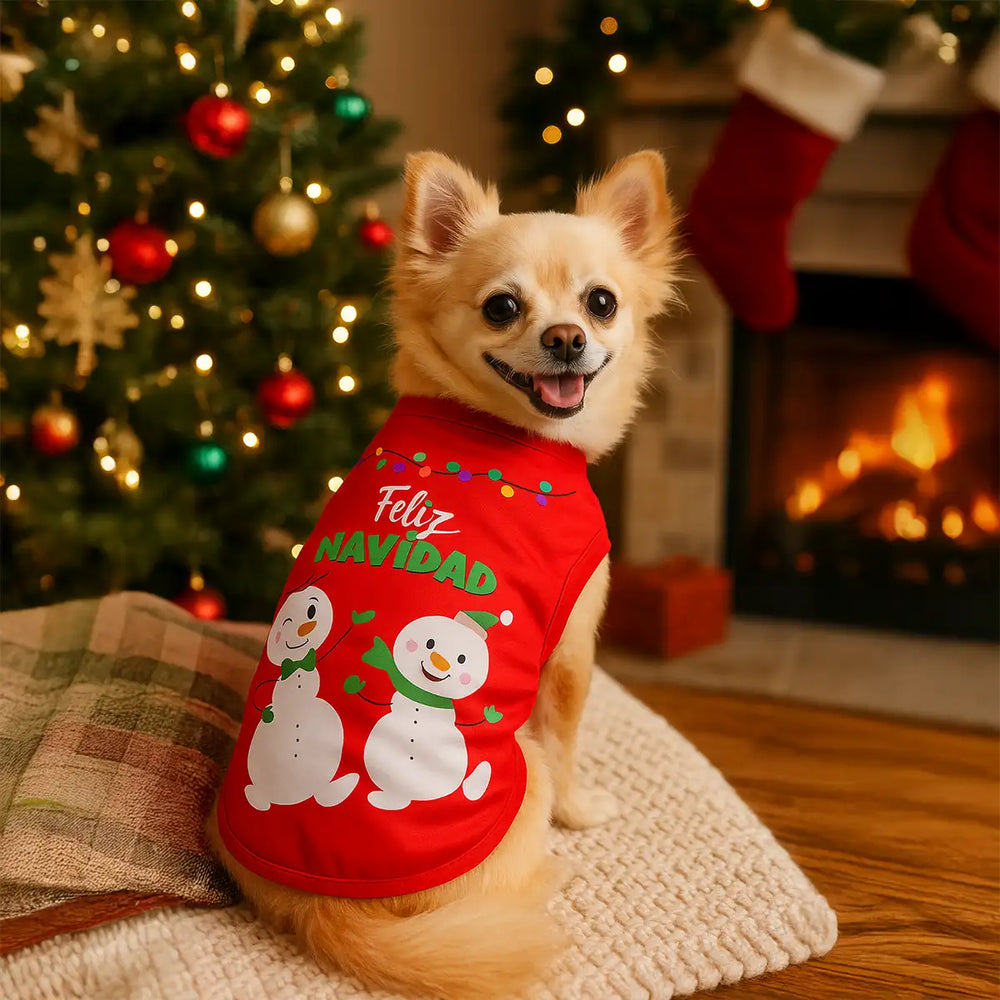 Playera Navideña "Feliz Navidad" para Perro
