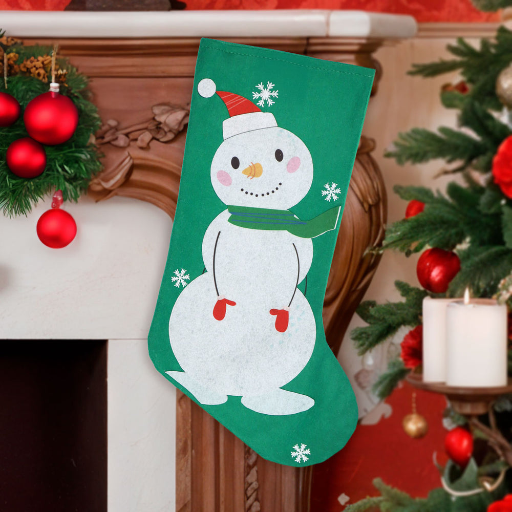 Bota Navideña, Muñeco de Nieve, 43x23 cm