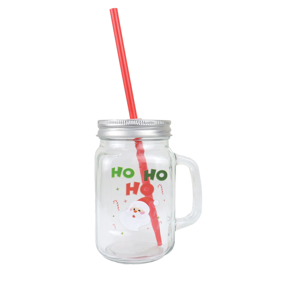 Tarro de Cristal con Tapa, Santa Claus