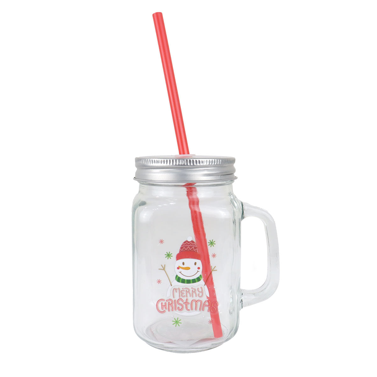 Tarro de Cristal con Tapa, Muñeco de Nieve