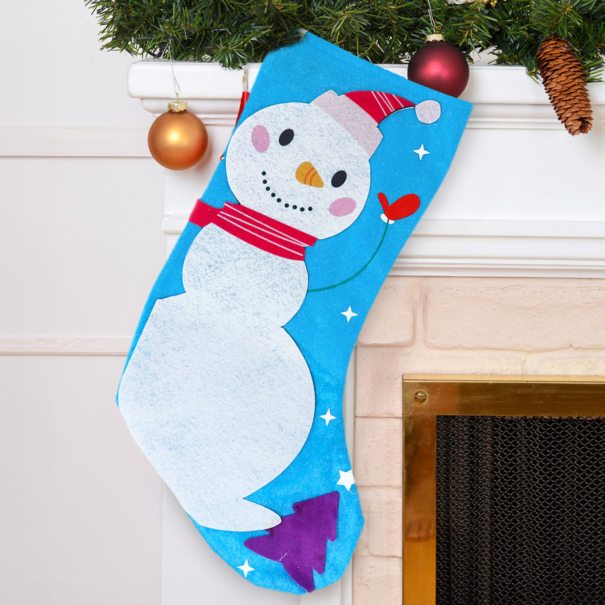 Bota Navideña color Azul