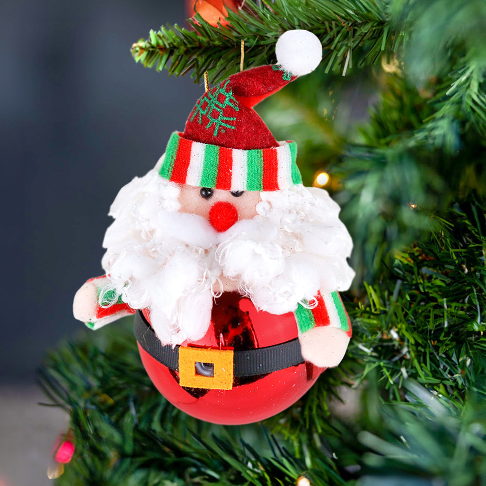 Santa Claus con Esfera Navideña