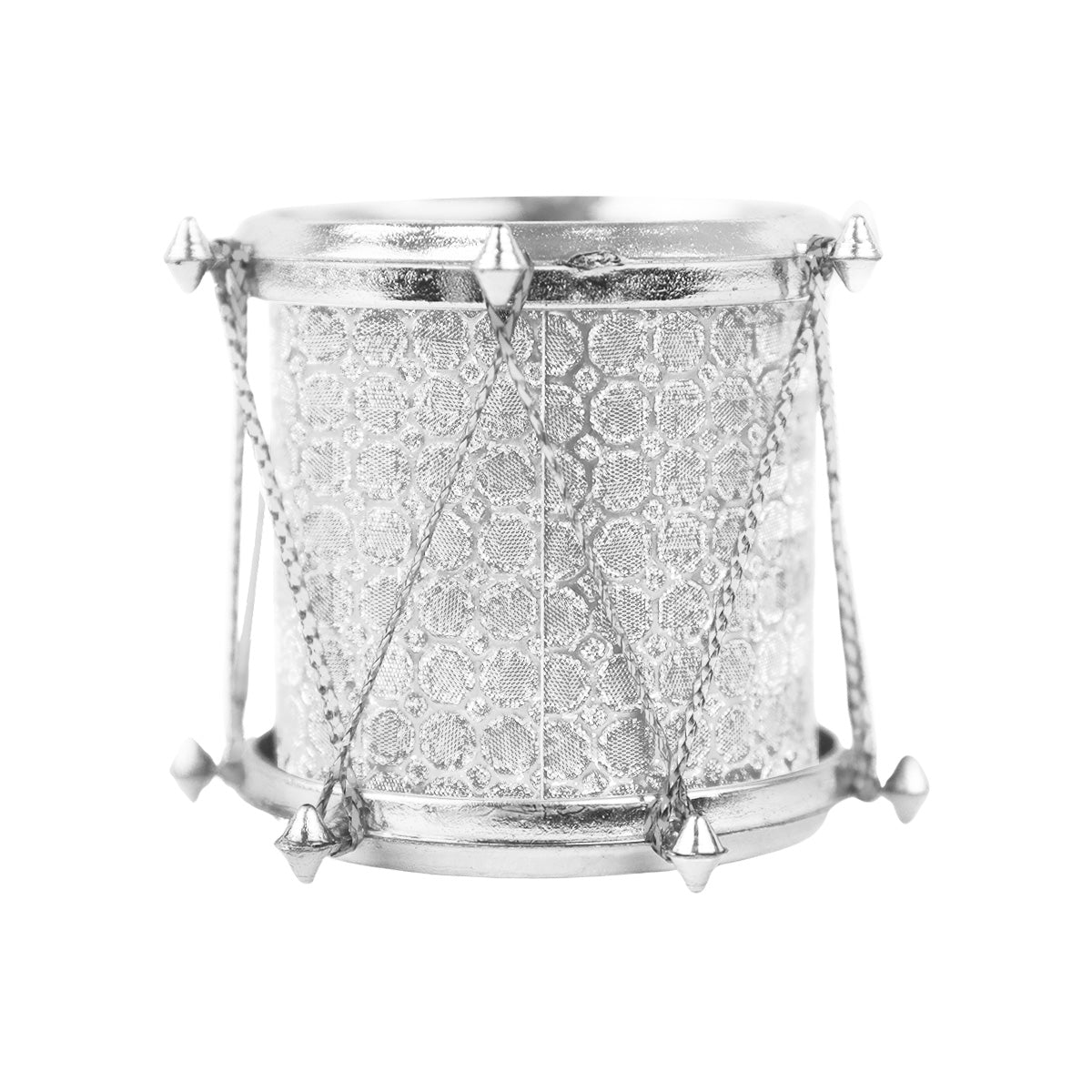 Set Mini Tambores, Color Plata, 6 pzas