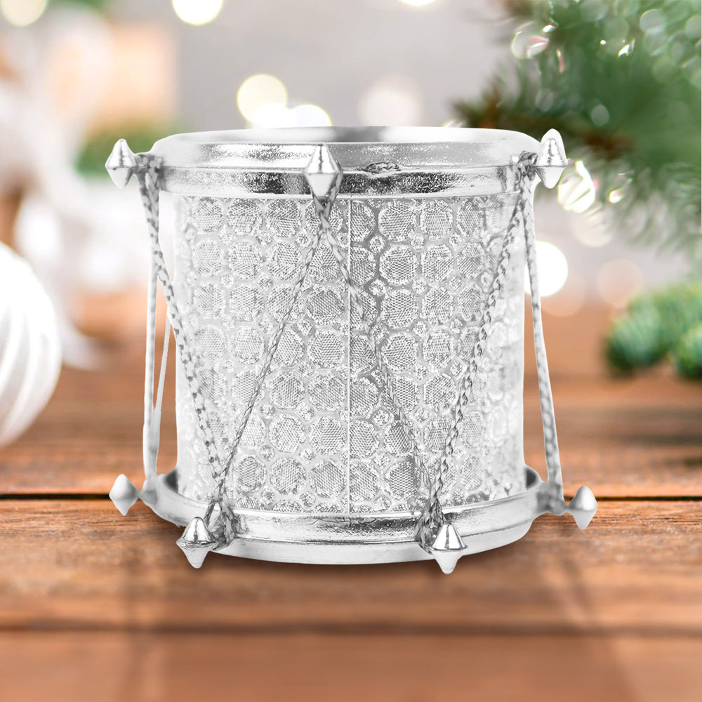 Set Mini Tambores, Color Plata, 6 pzas