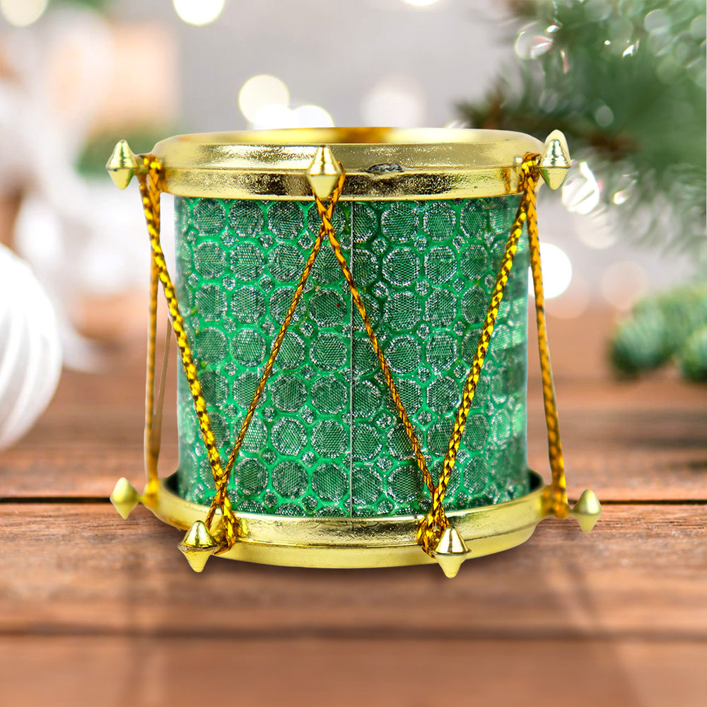 Set Mini Tambores, Color Verde, 6 pzas