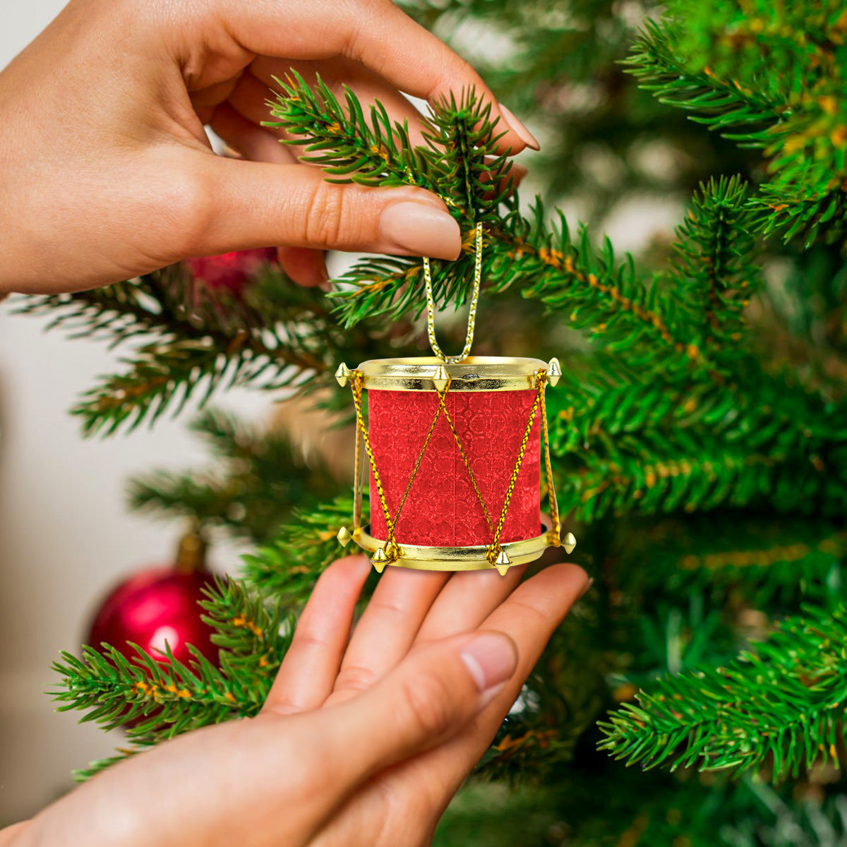 Set Mini Tambores, Color Rojo, 6 pzas