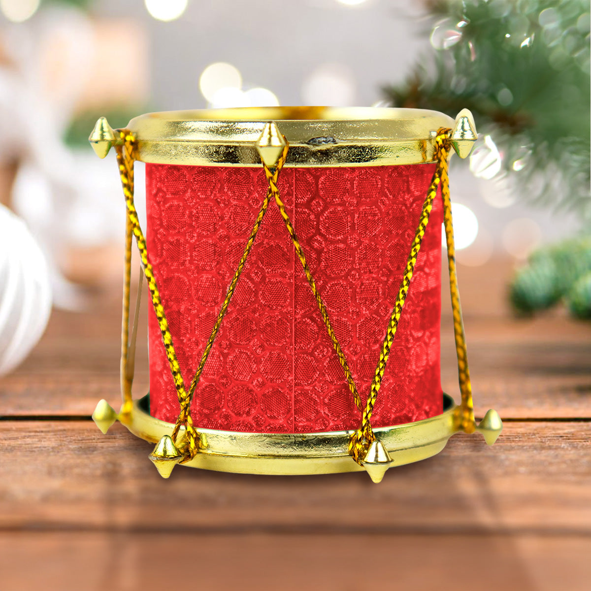 Set Mini Tambores, Color Rojo, 6 pzas