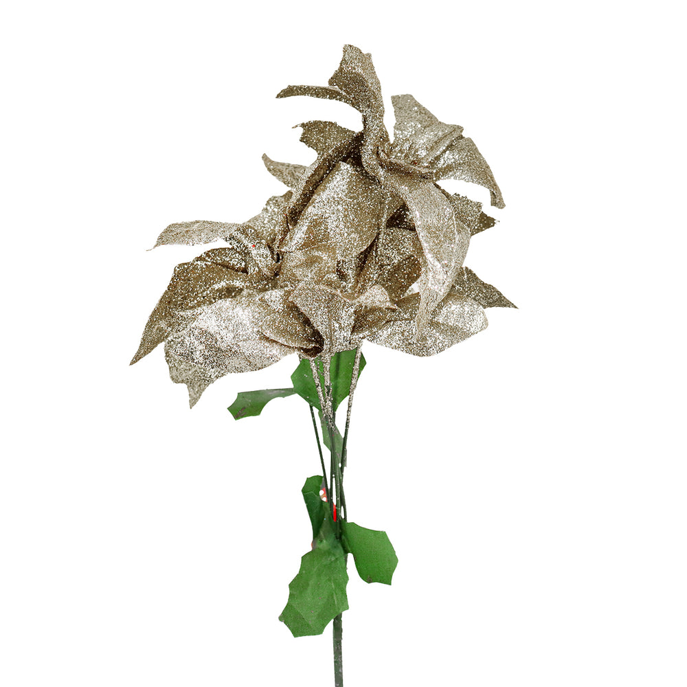 Nochebuena Artificial con Glitter, Color Arena