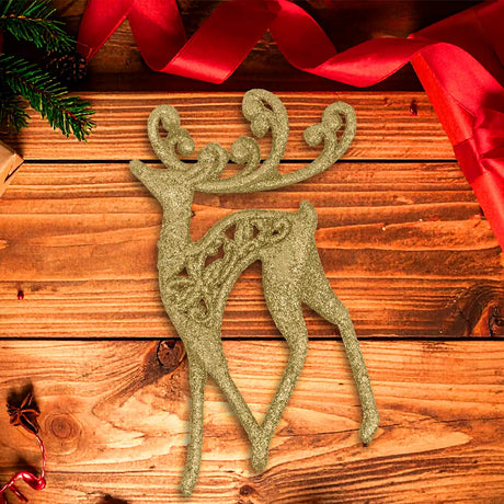 Ornamento en Forma de Venado color Arena
