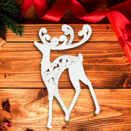 Ornamento en Forma de Venado color Blanco