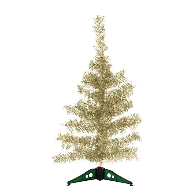 Árbol Navideño de Tinsel color Oro