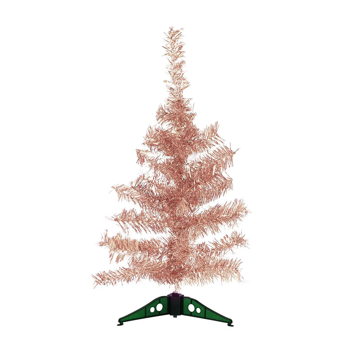 Árbol Navideño de Tinsel color Rosa Oro
